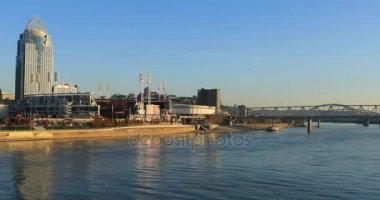 Cincinnati manzarası 4k görünümünü
