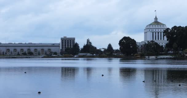 Vista Desde Lake Merritt Oakland California — Vídeo de stock