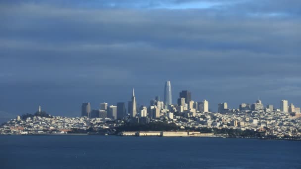 时差旧金山 横跨海湾4K 的加利福尼亚 — 图库视频影像