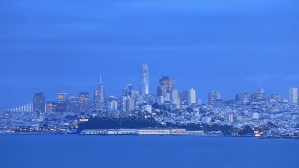 Timelapse San Francisco Nocy — Wideo stockowe