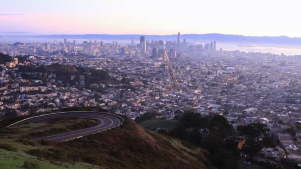 Timelapse San Francisco California Amanecer — Vídeos de Stock