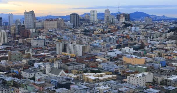 Luchtfoto Van San Francisco Californië — Stockvideo