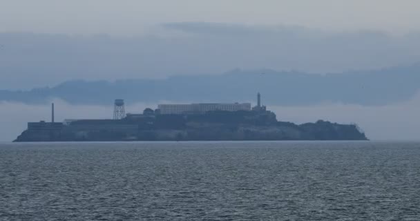 Остров Алькатрас Сан Франциско — стоковое видео