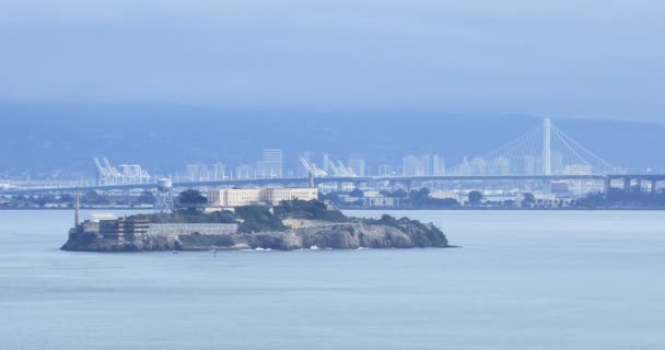 のサンフランシスコ カリフォルニア州のアルカトラズ島 — ストック動画