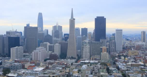 Vista Centro Cidade San Francisco Califórnia — Vídeo de Stock