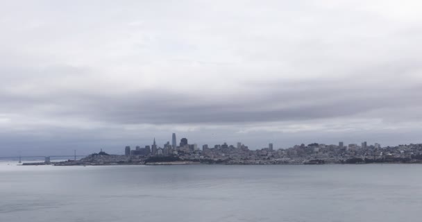 Amplia Vista Del Horizonte San Francisco — Vídeo de stock