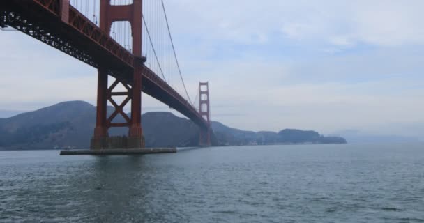 Weergave Van Golden Gate Bridge Minder Dan — Stockvideo