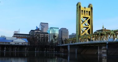 Tower Bridge, Sacramento, California 4k görünümünü