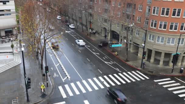 Timelapse Del Centro Strada San Jose California — Video Stock