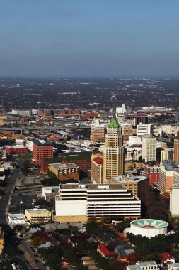 San Antonio şehir merkezinin dikey hava