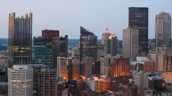 Pittsburgh Pennsylvania Skyline Twilight — Stockfoto
