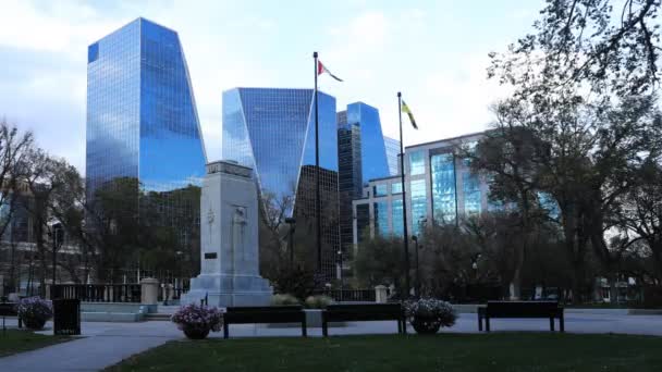 Regina Saskatchewan Kanada Şehir Merkezi — Stok video