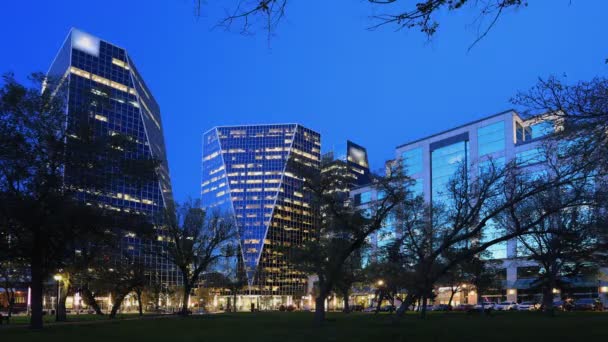 Noite Dia Timelapse Regina Saskatchewan — Vídeo de Stock