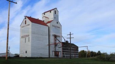 Saskatchewan, Kanada tahıl asansörü, zaman ayarlı 4K