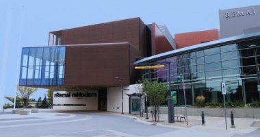 Saskatoon, Saskatchewan, Kanada - 28 Eylül 2019: Saskatchewan 'daki Remai Modern Galerisi, Saskatchewan, Kanada 4k, 28 Eylül 2019, Saskatoon