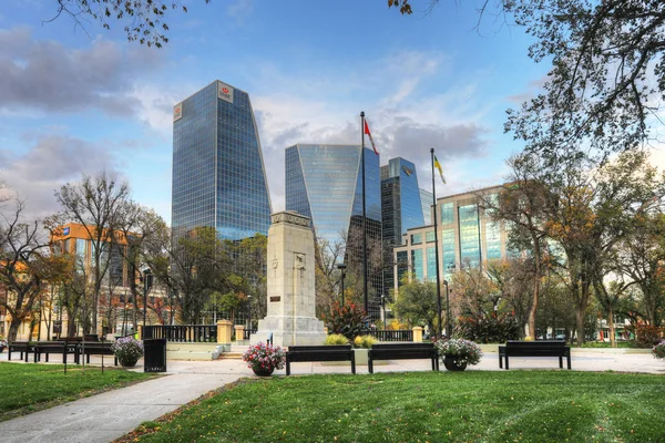 Vista del centro de la ciudad de Regina, Canadá — Foto de Stock