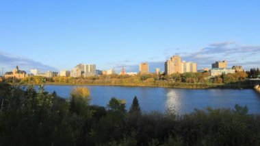 Saskatoon şehir manzarası 4k 'nin zaman çizelgesi.