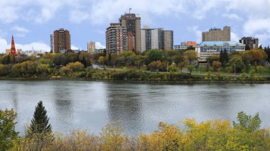 Saskatoon, Kanada şehir merkezi.