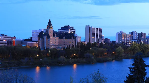 Saskatoon, Kanada Geceleri gökyüzü — Stok fotoğraf