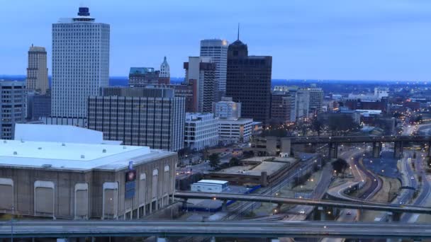 Looping Day Night Timelapse Memphis United States — 비디오
