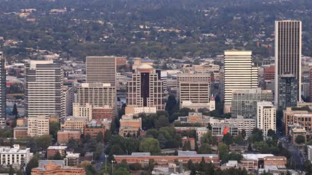 Looping Día Noche Timelapse Portland Estados Unidos — Vídeo de stock