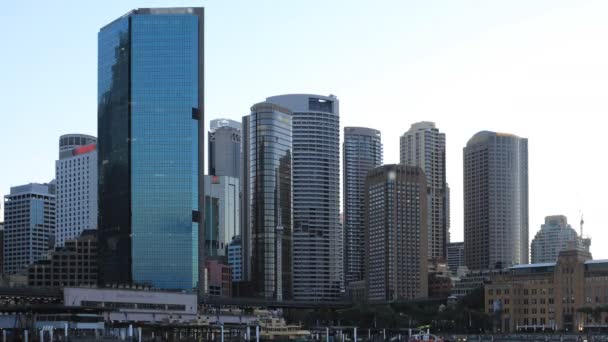 Looping Dag Tot Nacht Timelapse Van Sydney Australië — Stockvideo