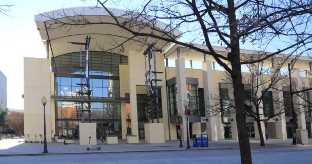 Charlotte Carolina Norte Estados Unidos Janeiro 2020 Convention Center Charlotte — Vídeo de Stock