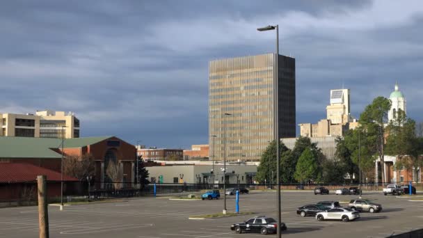 Zeitraffer Skyline Szene Von Augusta Georgia — Stockvideo