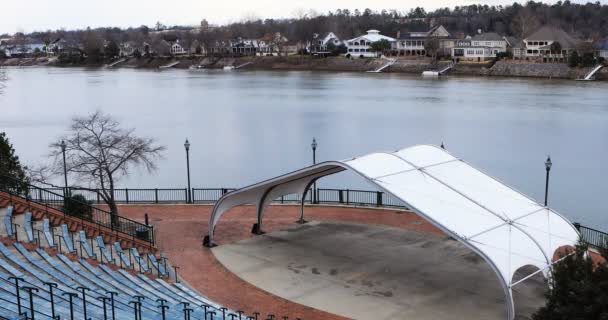 Vista Riverwalk Augusta Geórgia — Vídeo de Stock