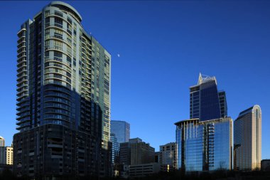 Charlotte, North Carolina skyline after dark