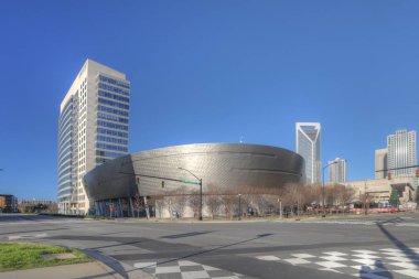 Charlotte, Kuzey Carolina 'daki Nascar Hall of Fame binası.