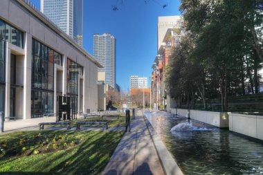 Outside the Convention Center in Charlotte, North Carolina