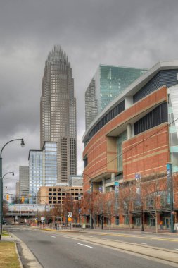 Vertical street view in Charlotte, North Carolina