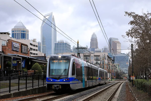 Veicolo Rapid Transit a Charlotte, Carolina del Nord — Foto Stock