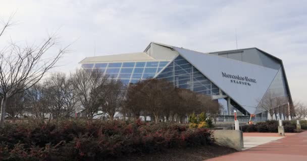 Estadio Mercedes Benz Sede Nfl Atlanta Falcons — Vídeos de Stock