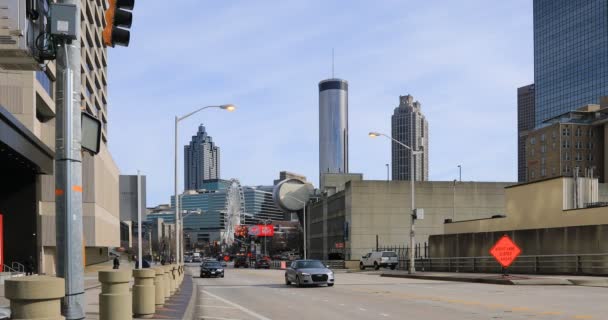 Straßenansicht Atlanta Georgia — Stockvideo