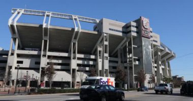 Columbia, Güney Carolina, ABD - 6 Ocak 2020: Williams Brice Stadyumu, Güney Carolina 4K, 6 Ocak 2020, Columbia