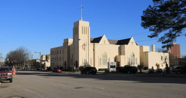 Columbia South Carolina Usa Januar 2020 Main Street United Methodist — Stockvideo