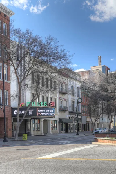 Augusta Georgia Usa Januari Vertikal Miller Theater Augusta Georgien Före — Stockfoto