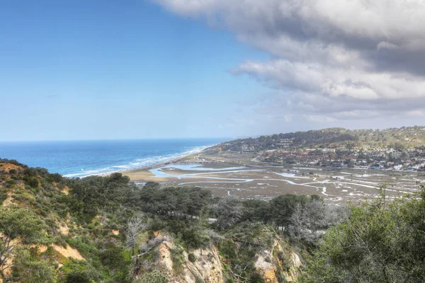 カリフォルニア海岸沿いのトーリーパインズ公園からの眺め — ストック写真