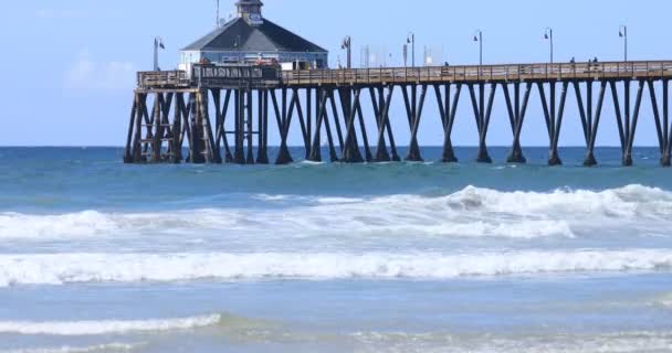 カリフォルニア州インペリアルビーチの桟橋 — ストック動画