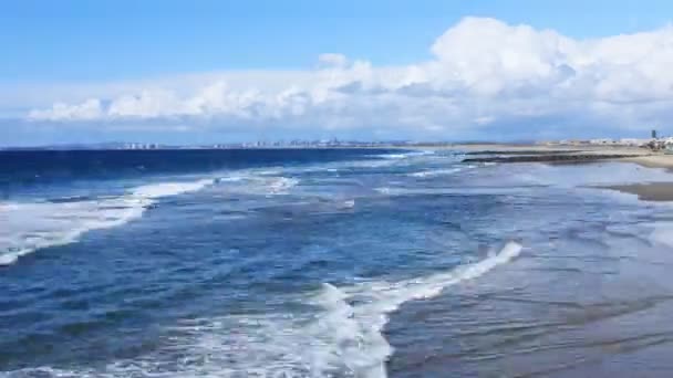 Timelapse San Diego Visto Desde Imperial Beach California — Vídeo de stock