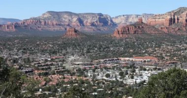 Sedona, Arizona 'daki Havaalanı Yolu, ABD 4K