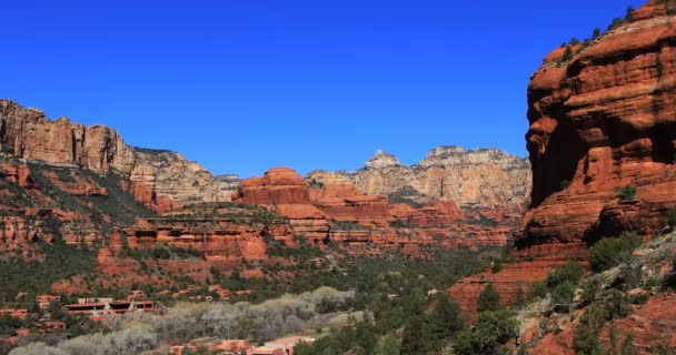 Boynton Vista Trail Scene Sedona Arizona United States — Stock video