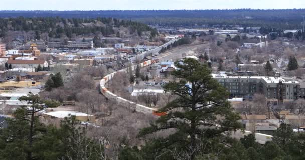 Flygfoto Flagstaff Arizona Förenta Staterna — Stockvideo