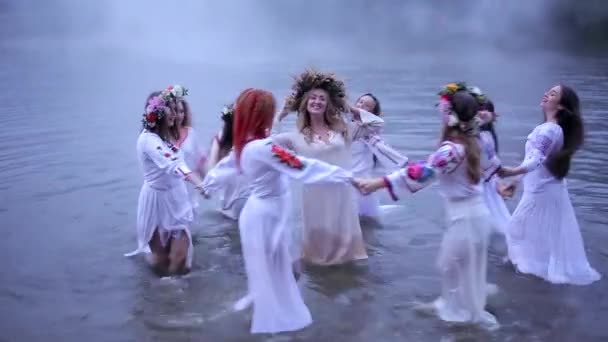 Vereshcucya Ukraine 2019 Fête Nationale Populaire Ethnique Ivan Kupala Célébration — Video