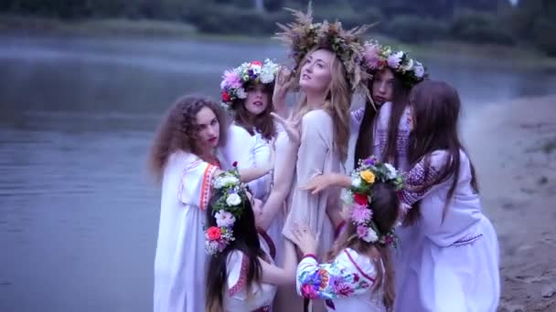Vereshcucya Ucraina 2019 Sărbătoare Populară Națională Etnică Ivan Kupala Sărbătoare — Videoclip de stoc