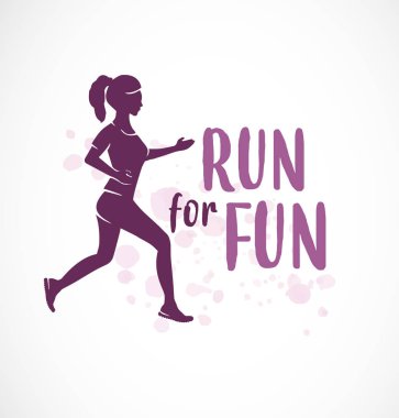 Alıntı ile çalışan kadın siluet tipografik motivasyonel çalışan