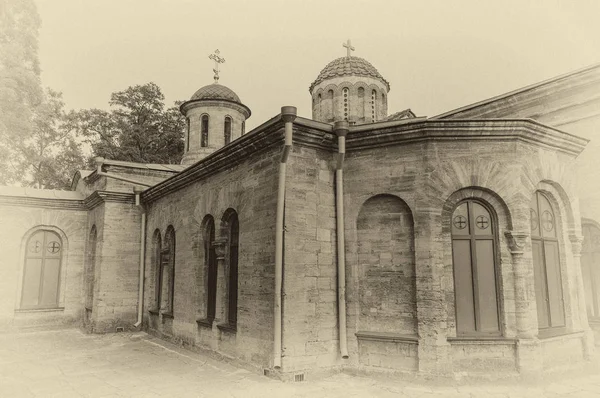 Grunge picture of the Orthodox old temple — Stock Photo, Image