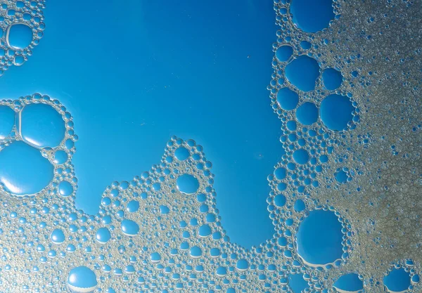 Zeepbellen van schuim. Collectie van gekleurde achtergronden van zeepbellen van schuim — Stockfoto